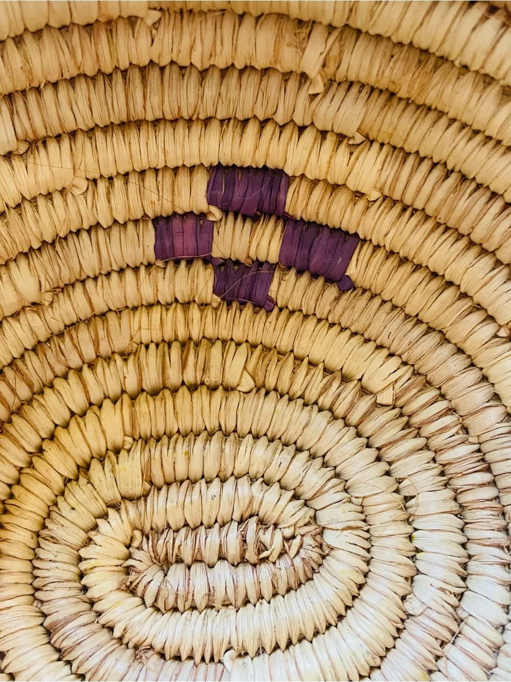 Handwoven Decorative Basket purchased in Uganda, global boho vibes